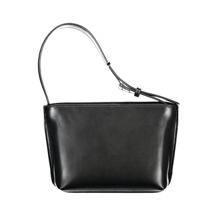 Black Polyester Handbag