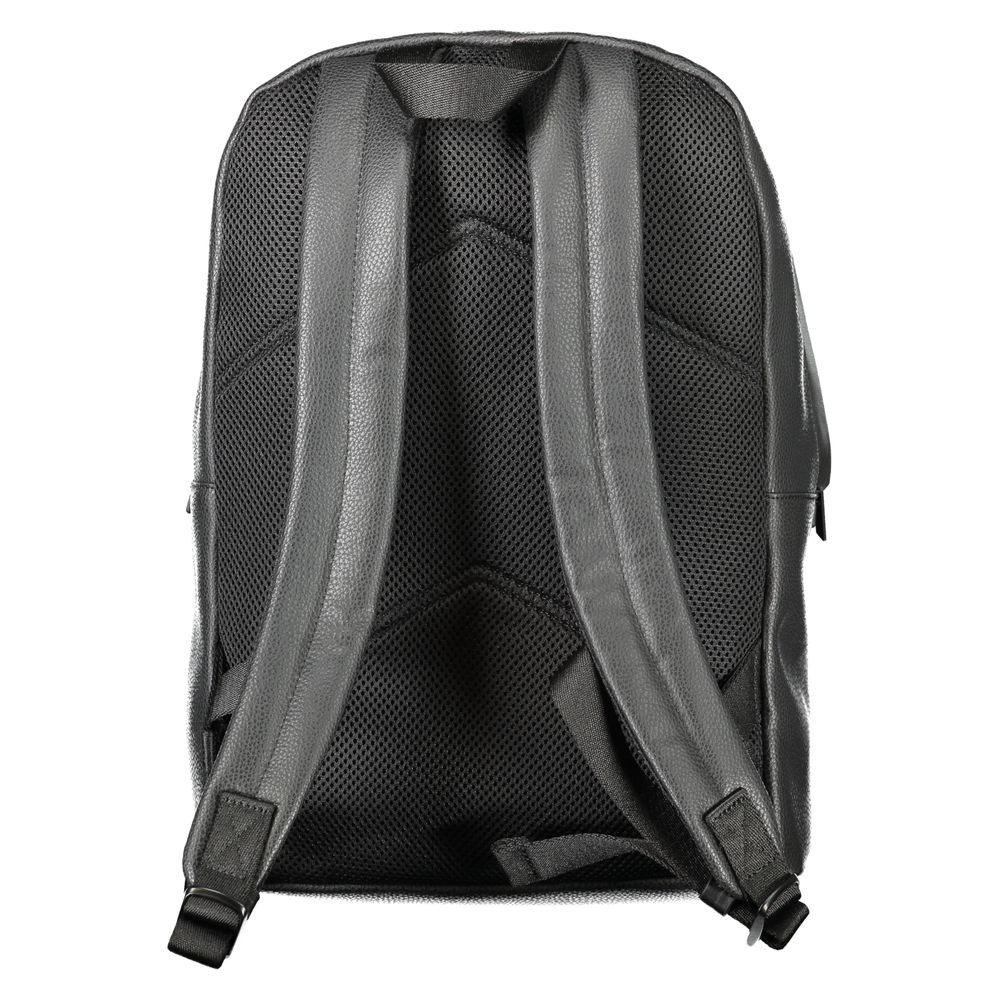 Black Polyester Backpack