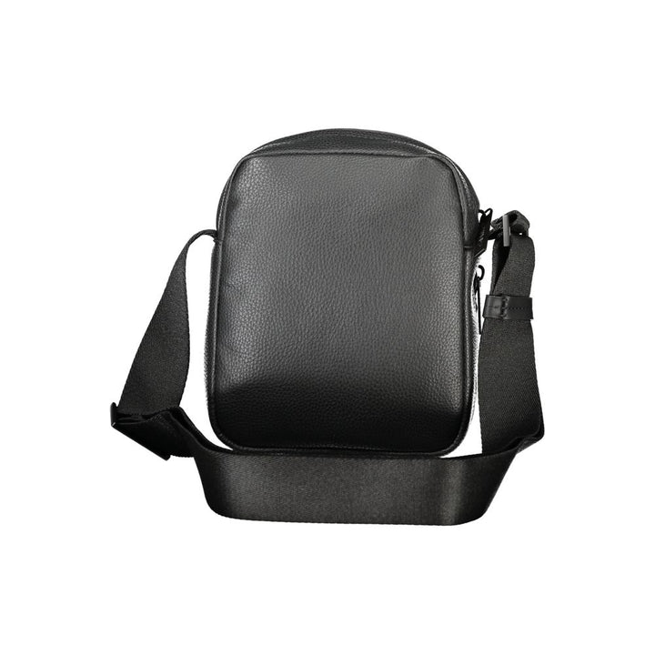 Black Polyester Shoulder Bag