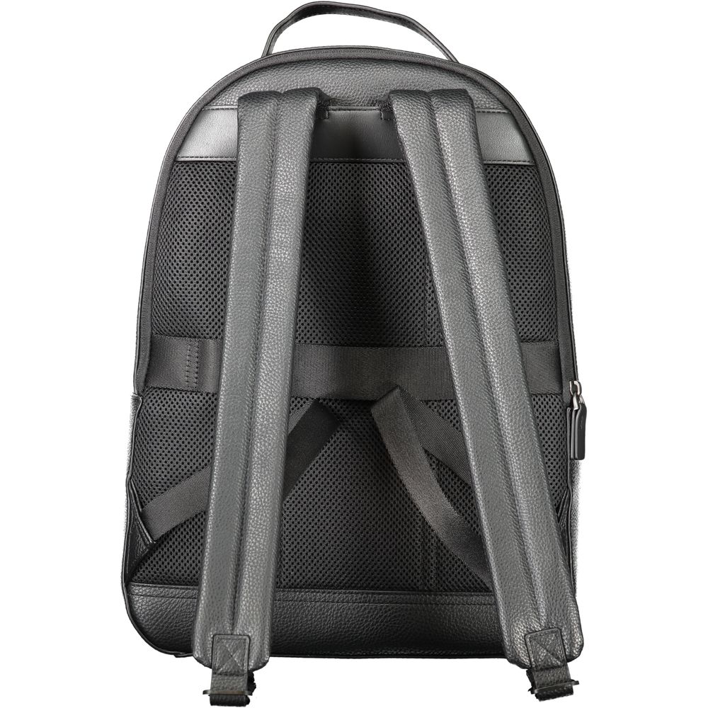 Black Polyester Backpack