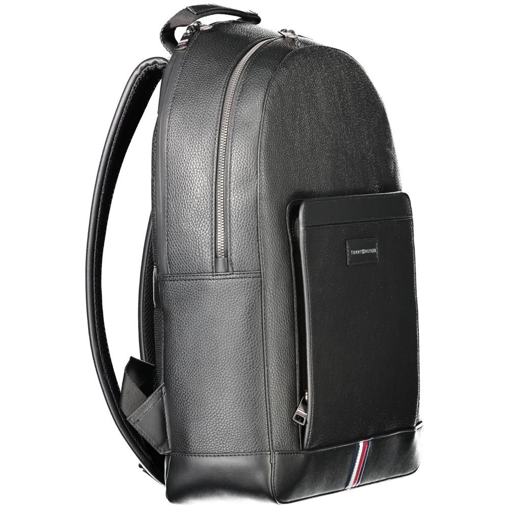 Black Polyester Backpack