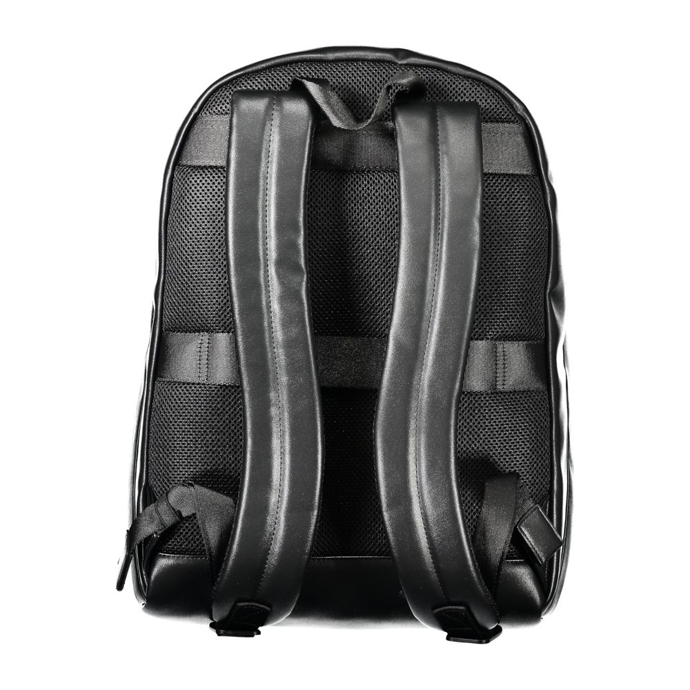 Black Polyester Backpack