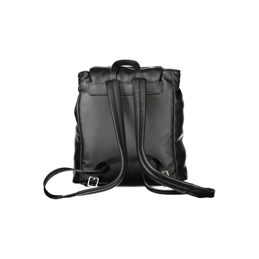 Black Polyester Backpack