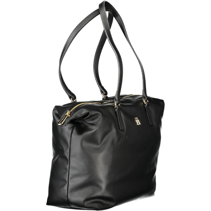 Black Polyester Handbag