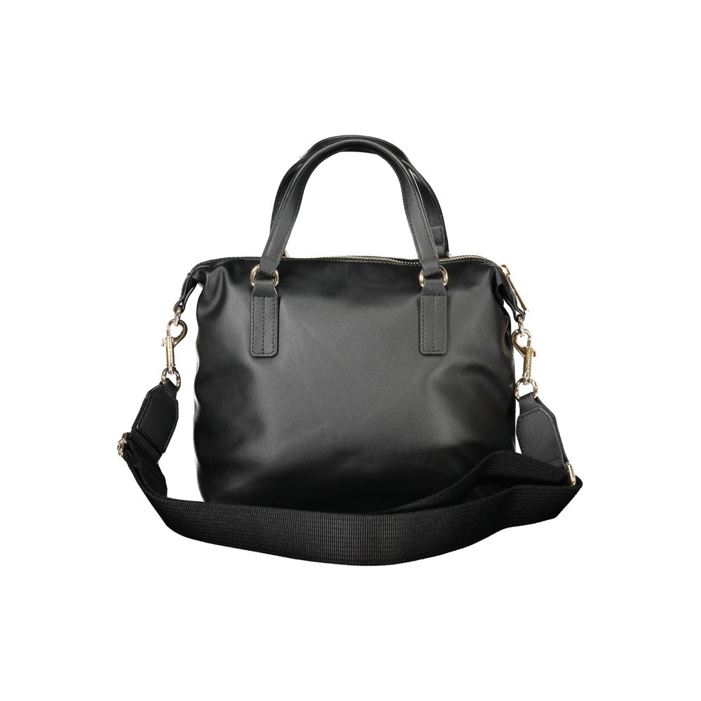 Black Polyester Handbag