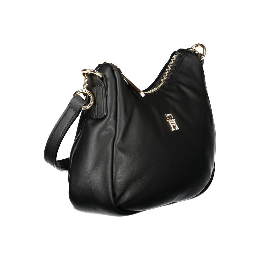 Black Polyester Handbag