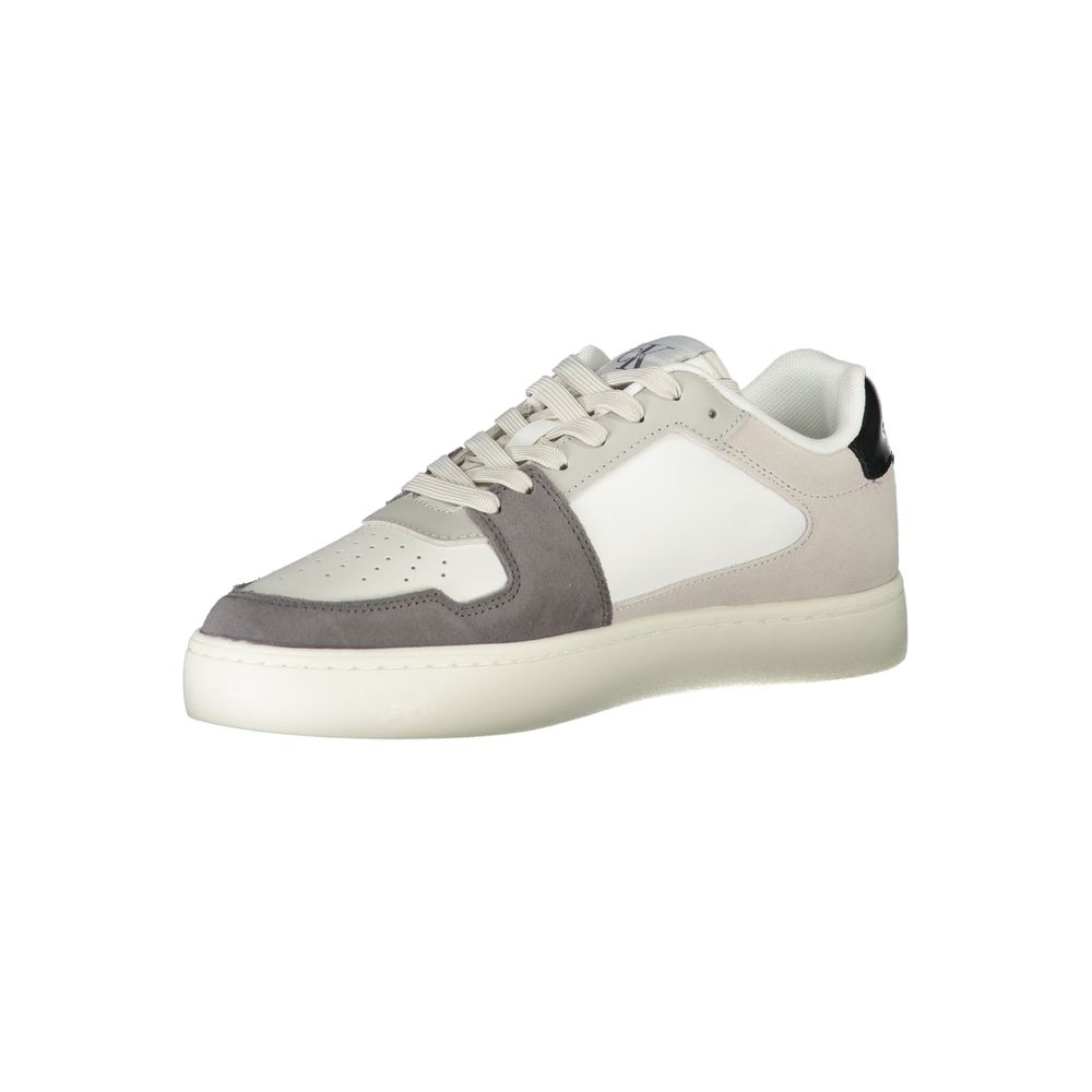 White Polyester Sneaker