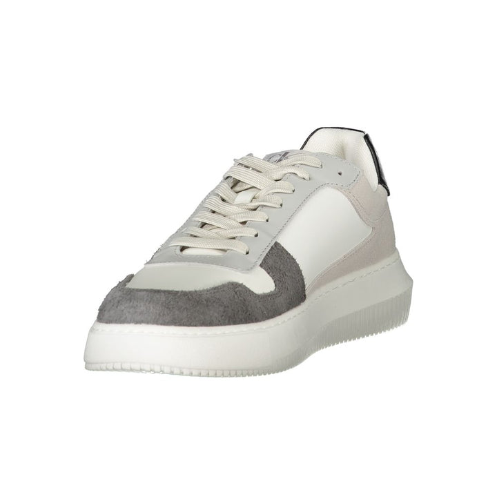 White Polyester Sneaker