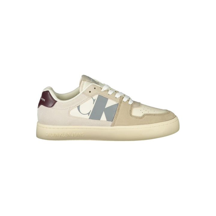 Beige Polyester Sneaker