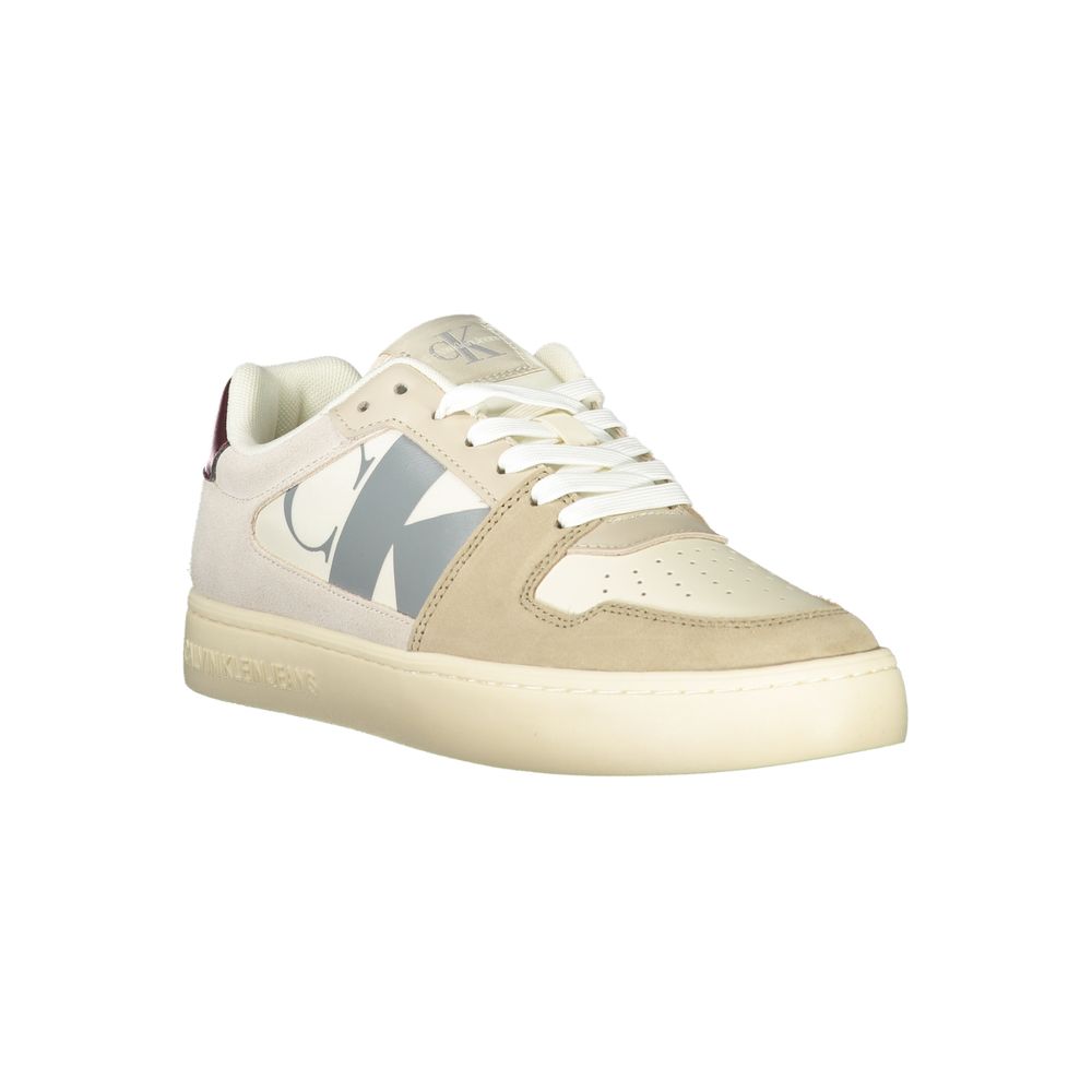 Beige Polyester Sneaker