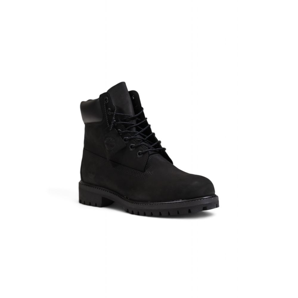 Black Recycled Leather Boot