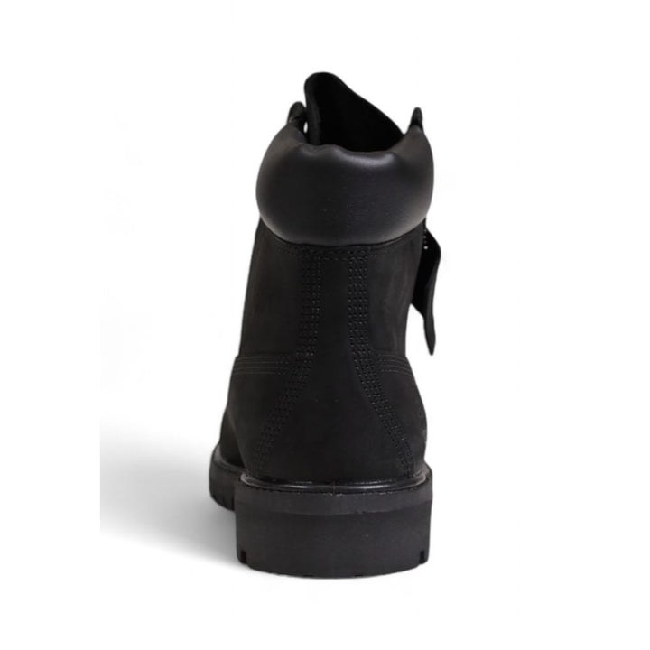 Black Recycled Leather Boot