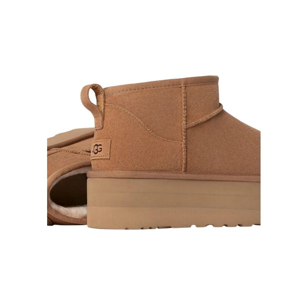 Beige Suede Boot