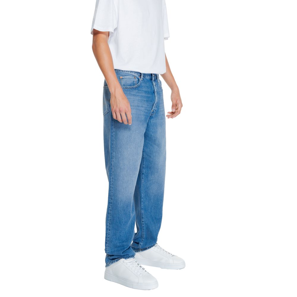 Blue Cotton Jeans & Pant