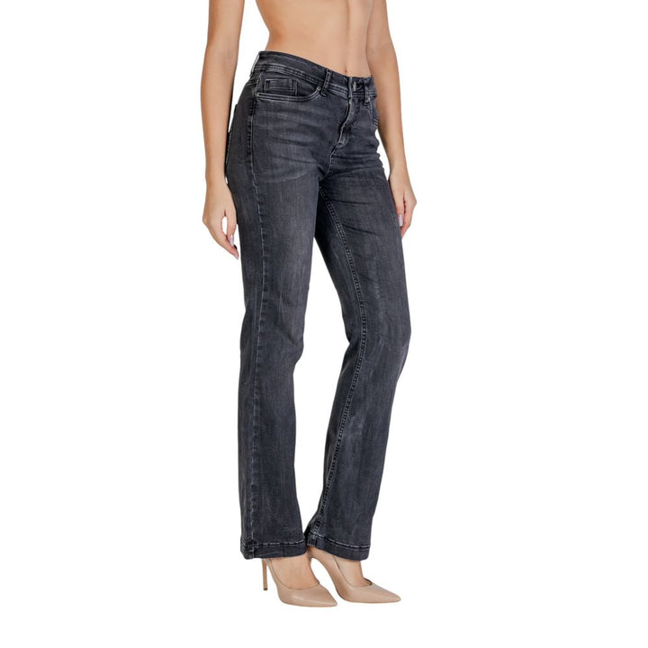 Black Cotton Jeans & Pant