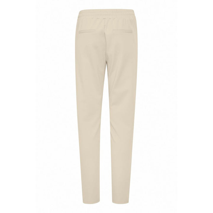 Beige Polyester Jeans & Pant