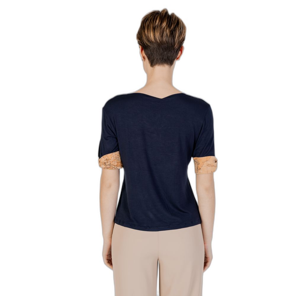 Blue Viscose Tops & T-Shirt