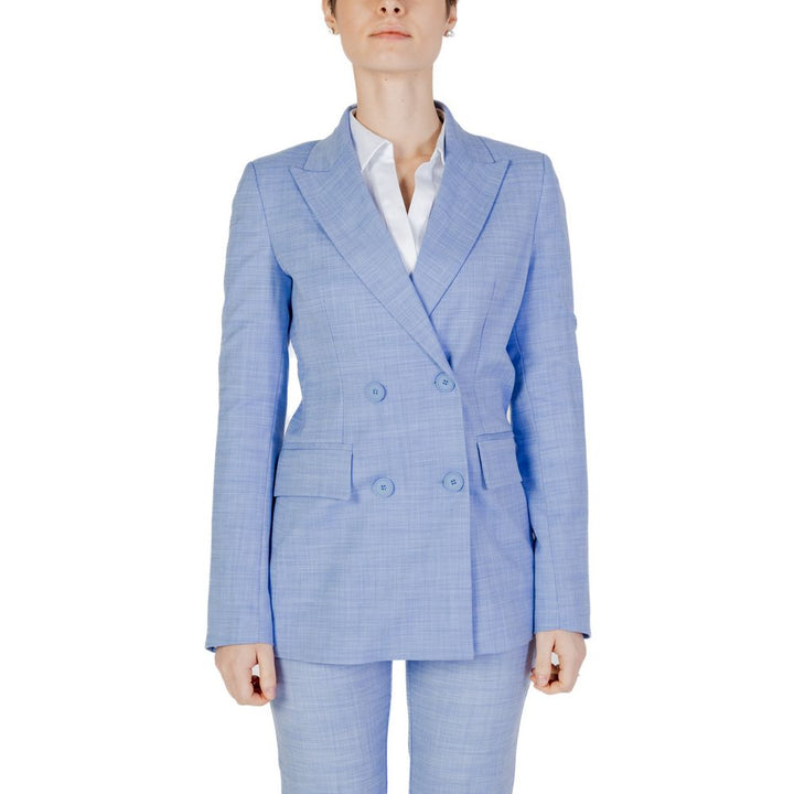 Blue Viscose Suits & Blazer