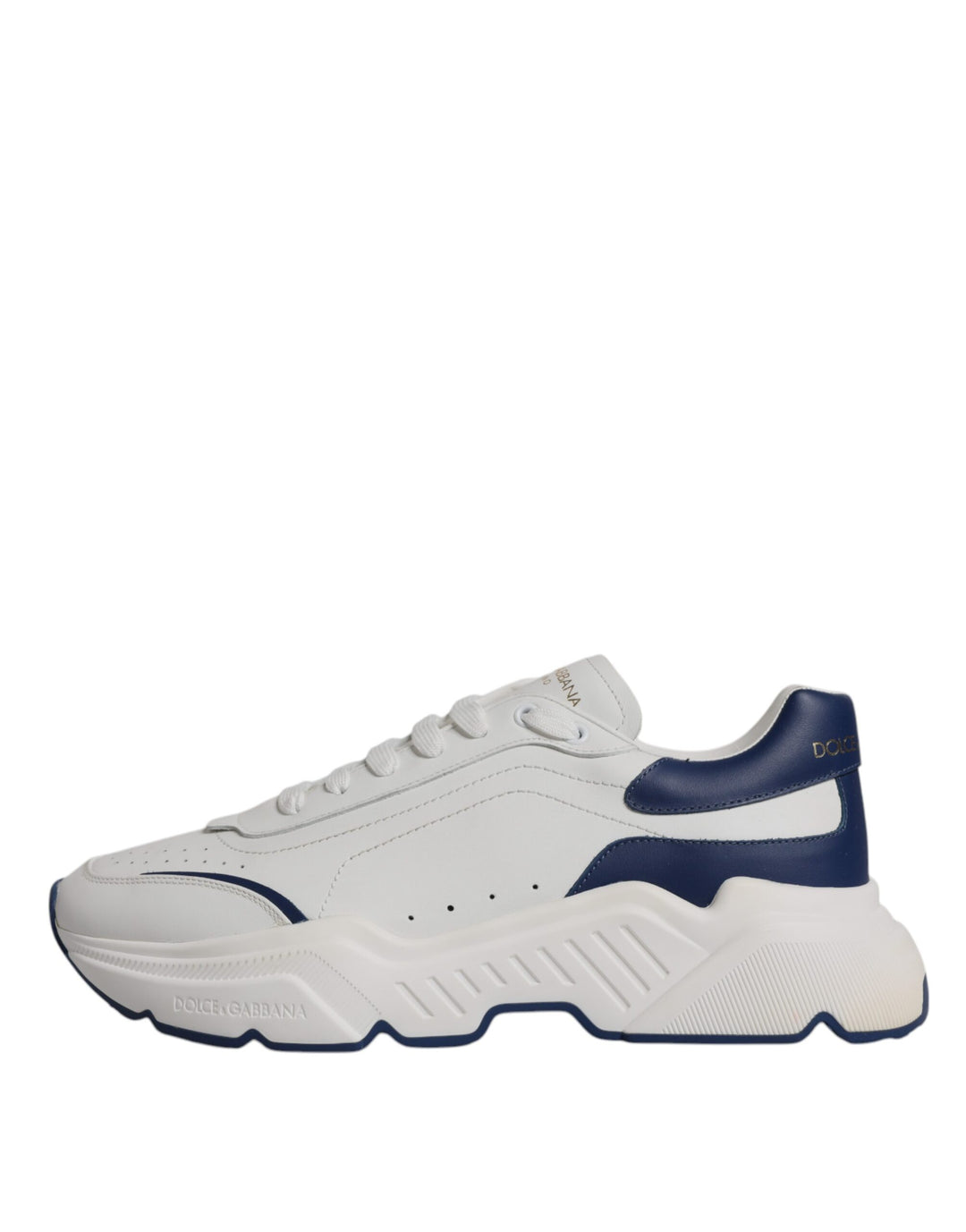 White Blue DAYMASTER Leather Sneakers Shoes