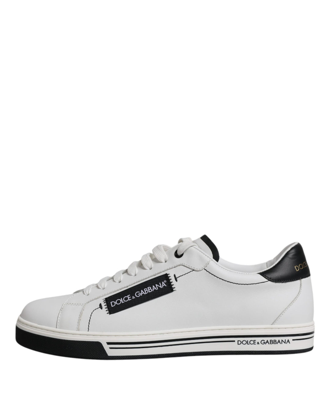 White Leather Low Top Men Sneakers Shoes