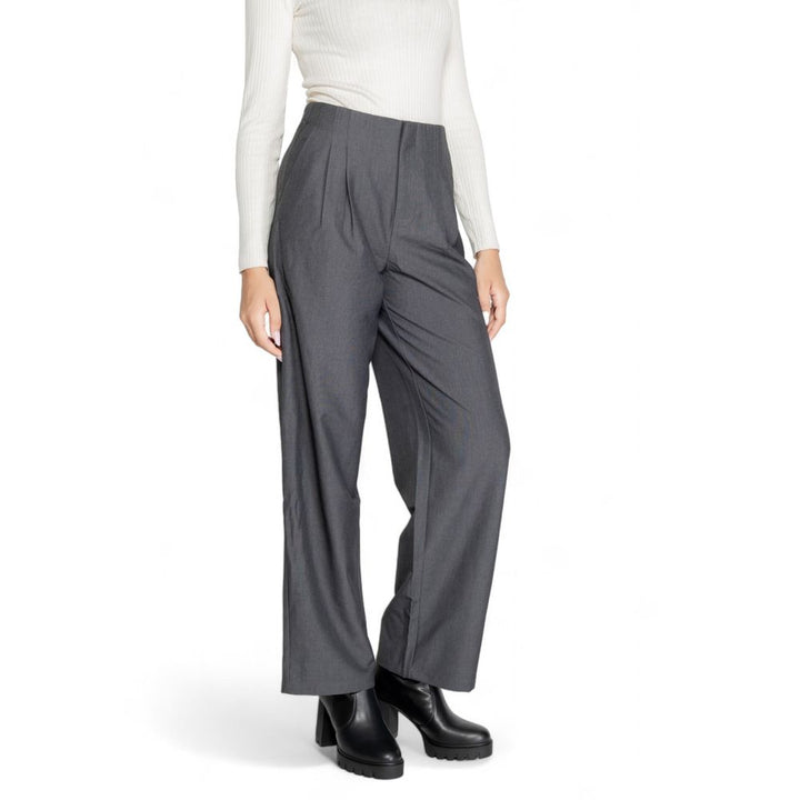 Gray Polyester Jeans & Pant