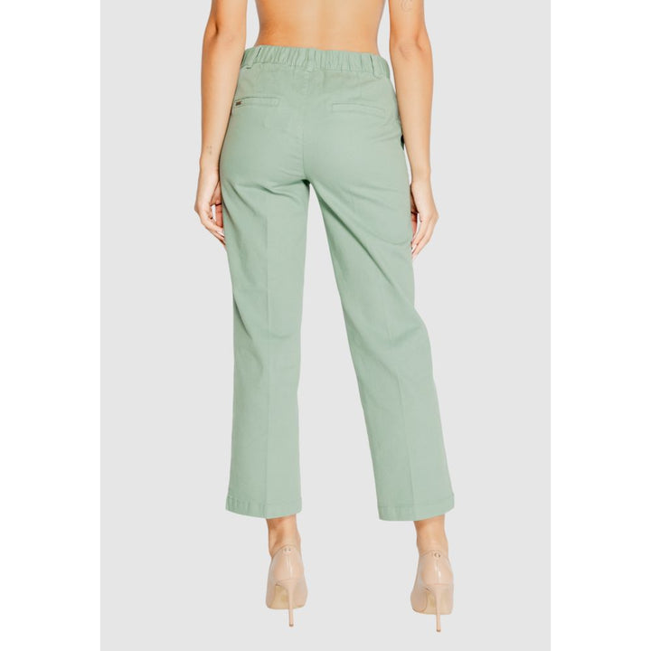 Turquoise Cotton Jeans & Pant