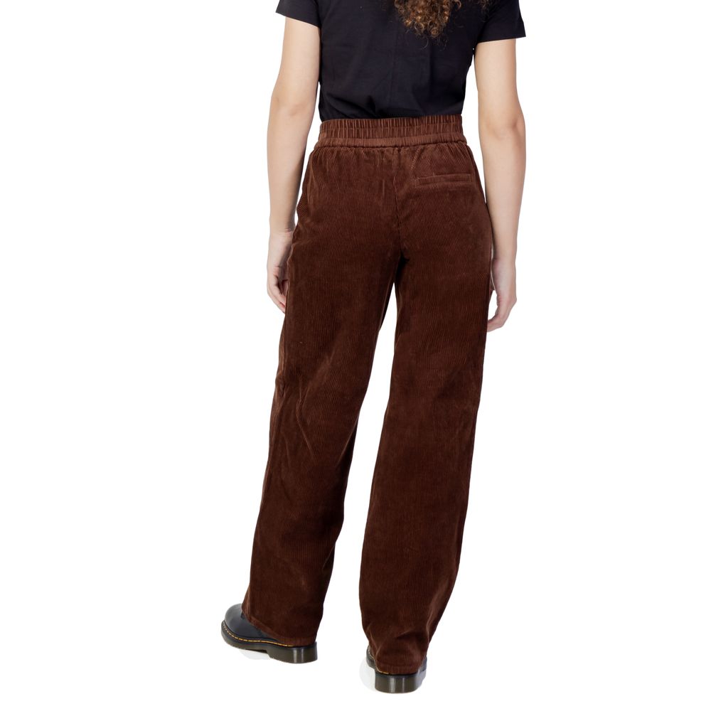 Brown Cotton Jeans & Pant