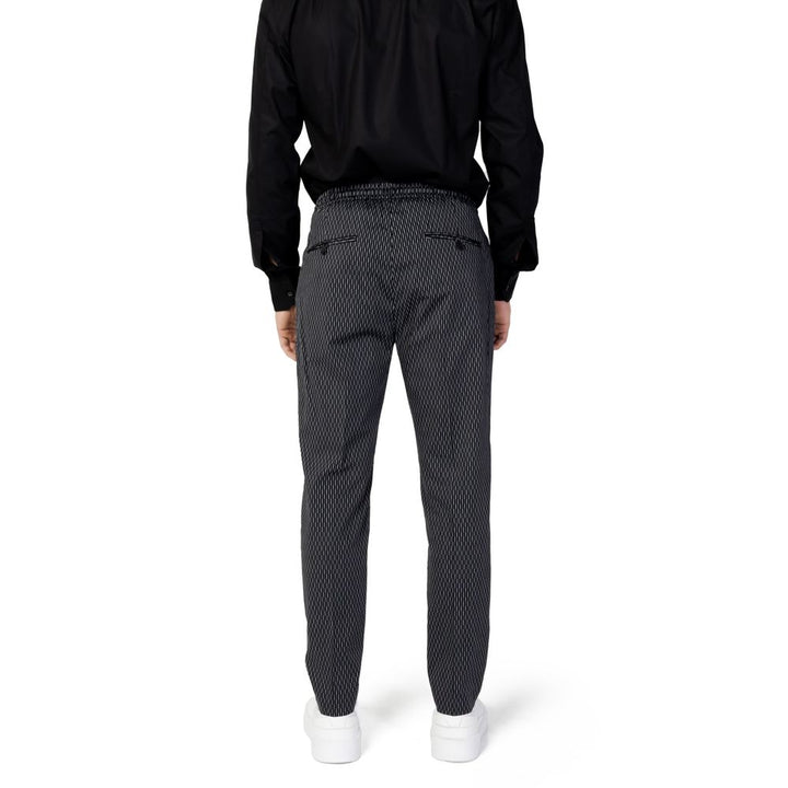 Black Cotton Jeans & Pant