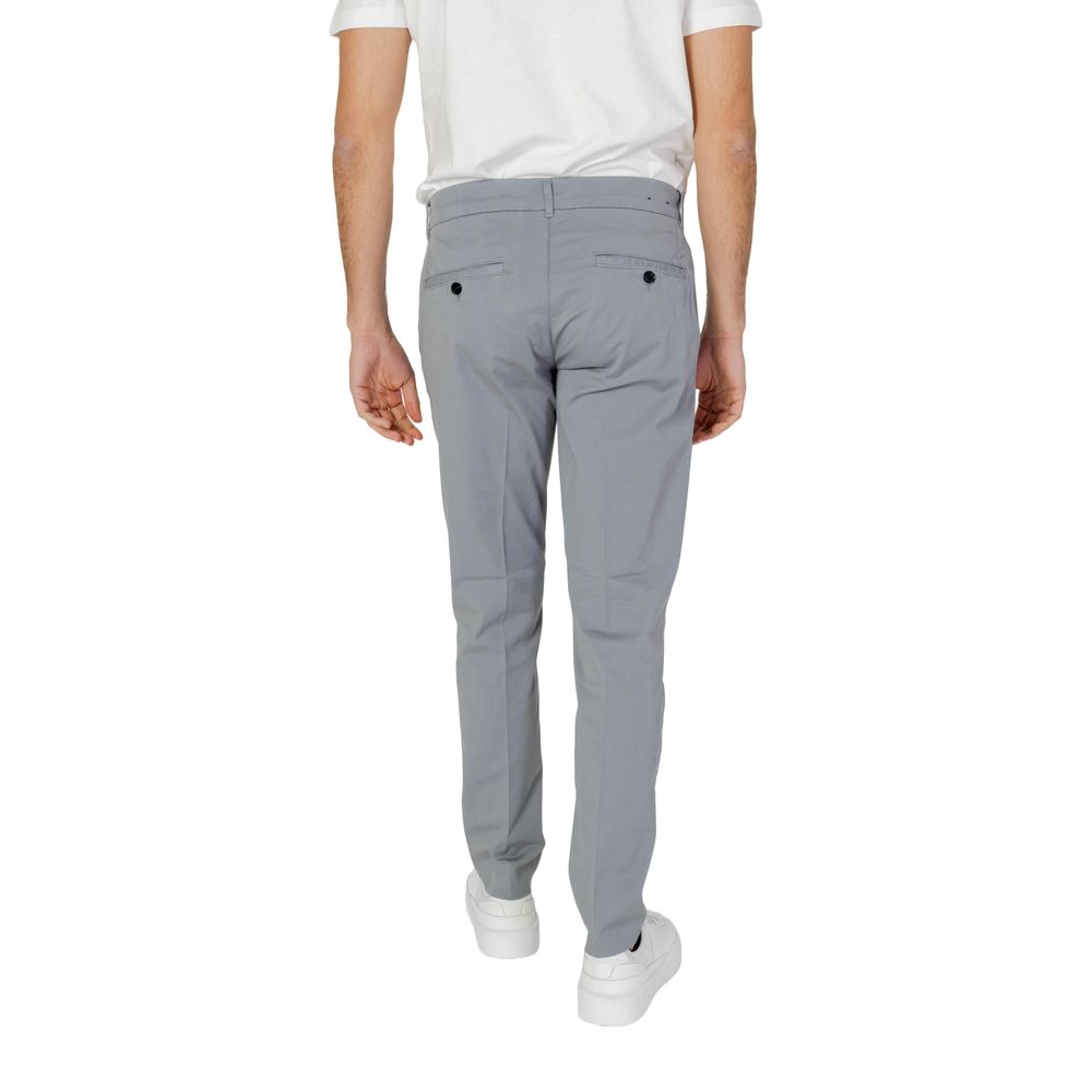 Gray Cotton Jeans & Pant