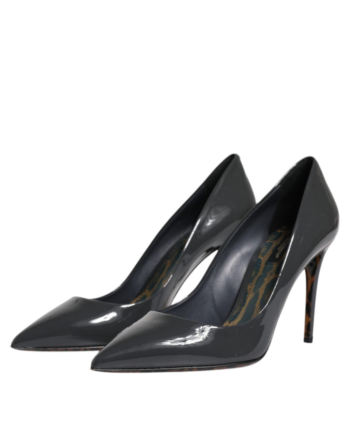 Black Patent Leather Heels Pumps Shoes