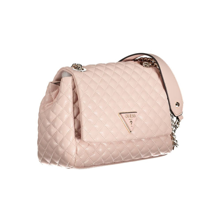 Pink Polyethylene Handbag