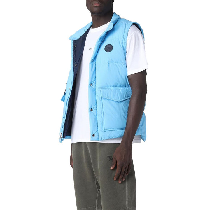 Light Blue Polyester Vest