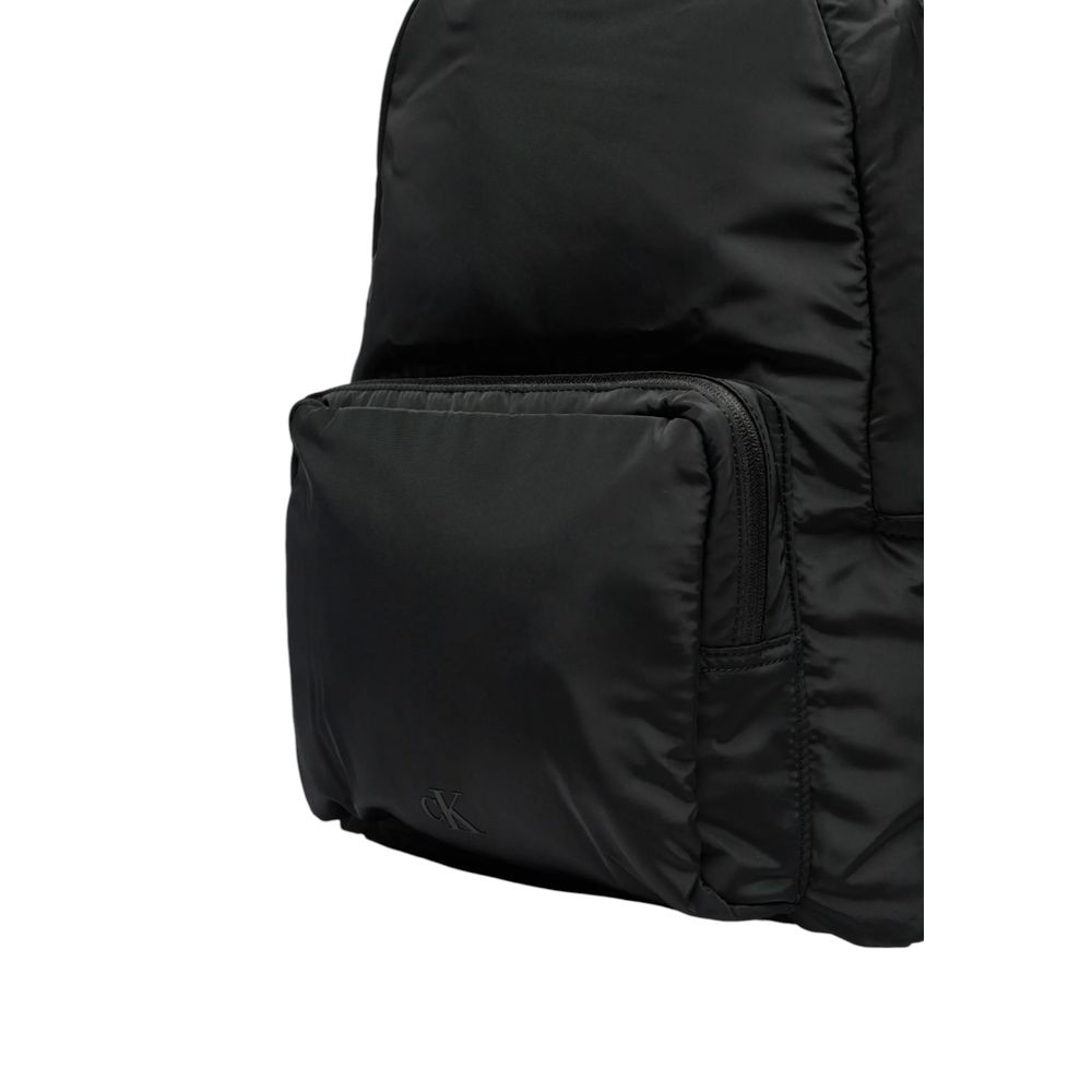 Black Recycled Polyester Backpack