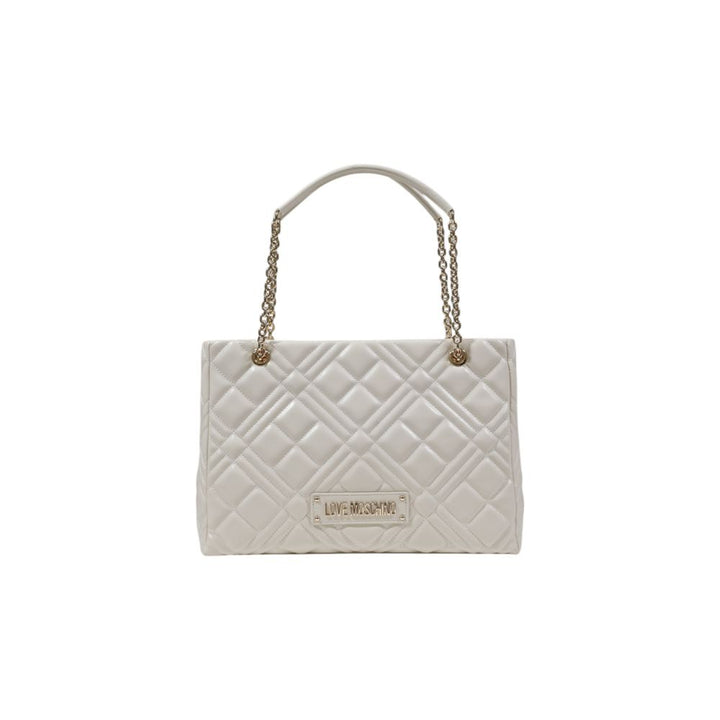 Beige Polyethylene Handbag