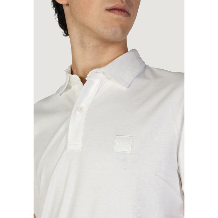 White Cotton Polo Shirt