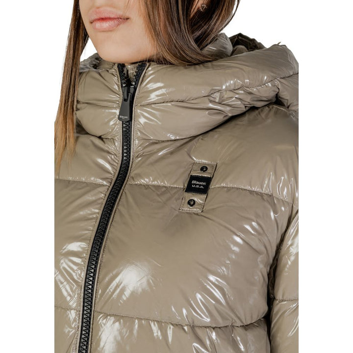 Beige Polyamide Jackets & Coat