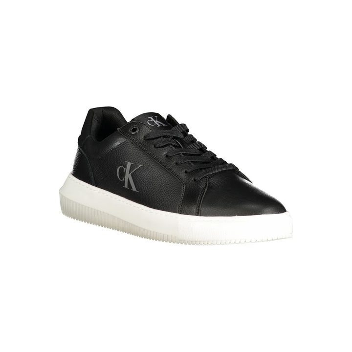 Black Polyester Sneaker