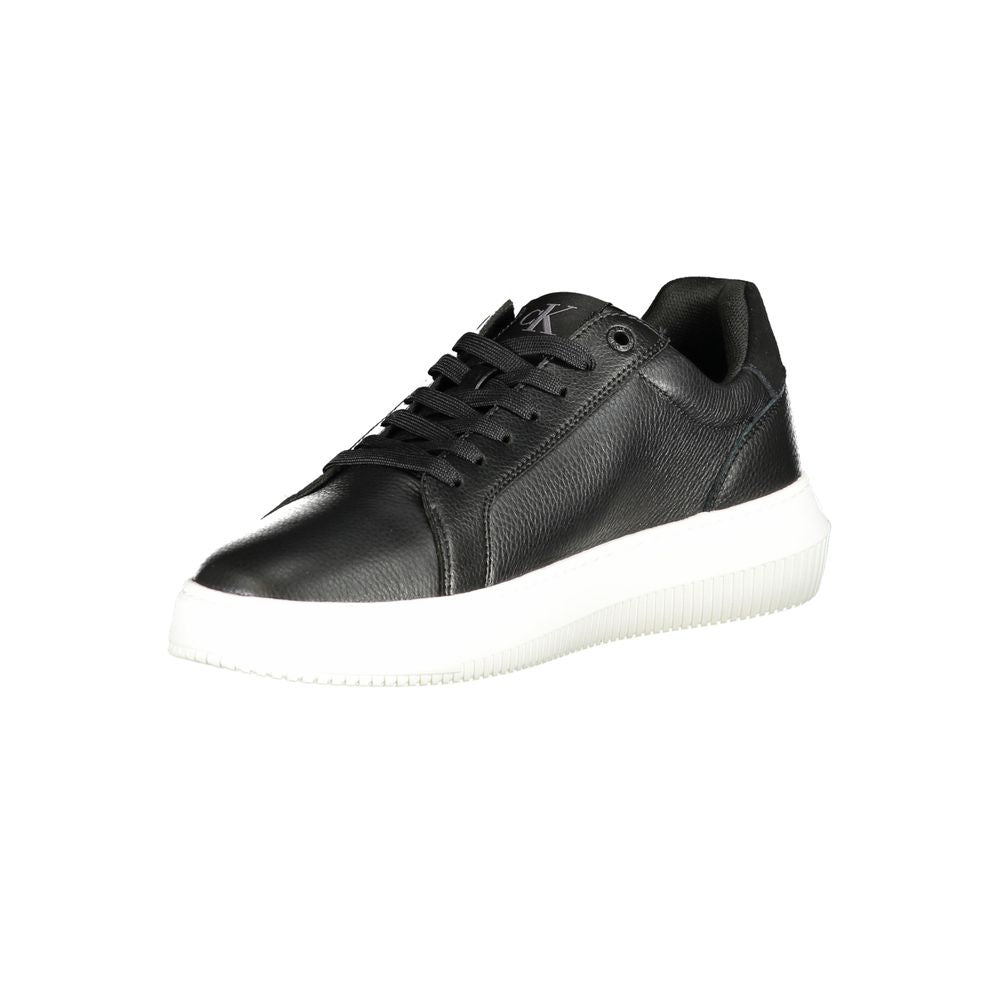 Black Polyester Sneaker