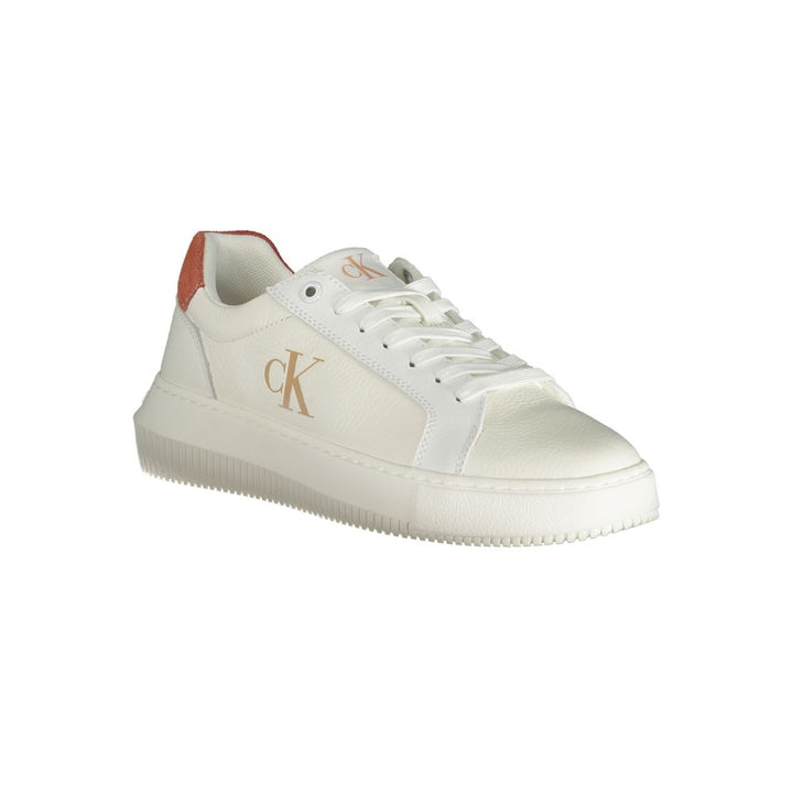 White Polyester Sneaker