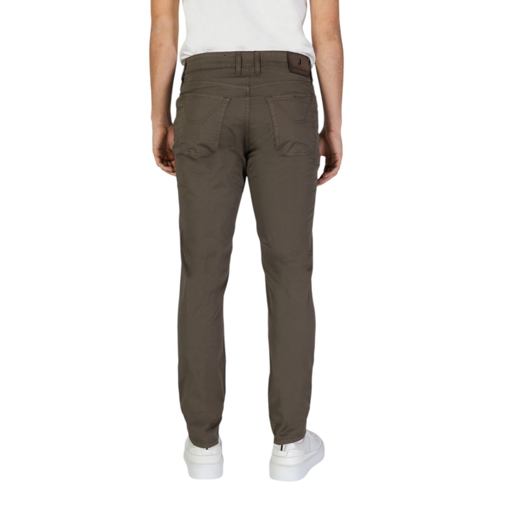 Brown Cotton Jeans & Pant