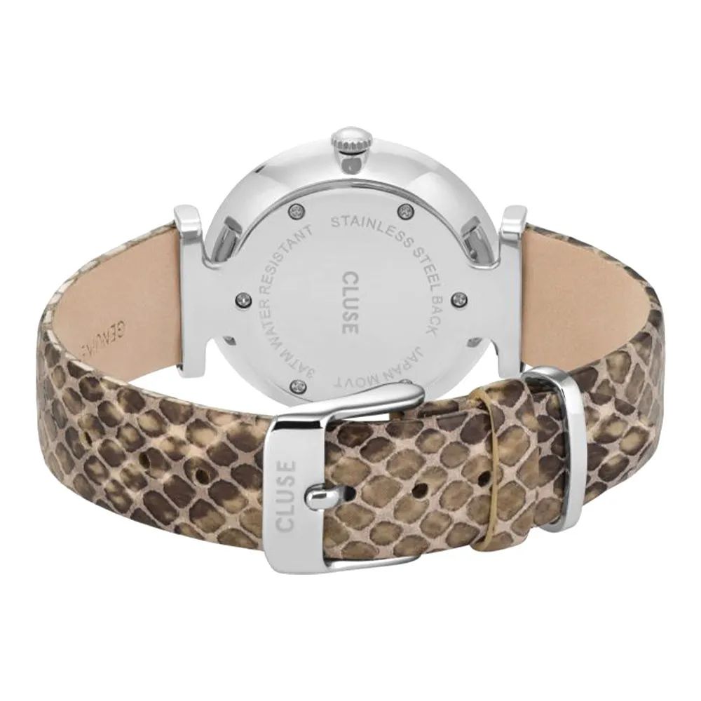 Beige Leather Watch