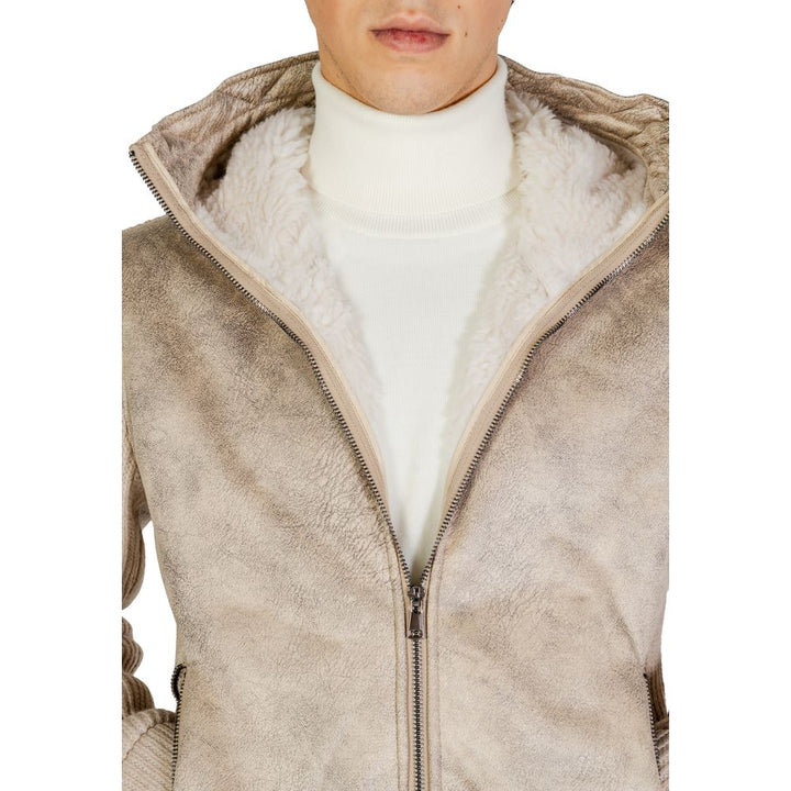 Beige Polyester Jacket