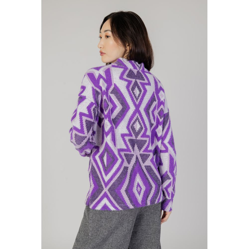 Purple Polyamide Sweater