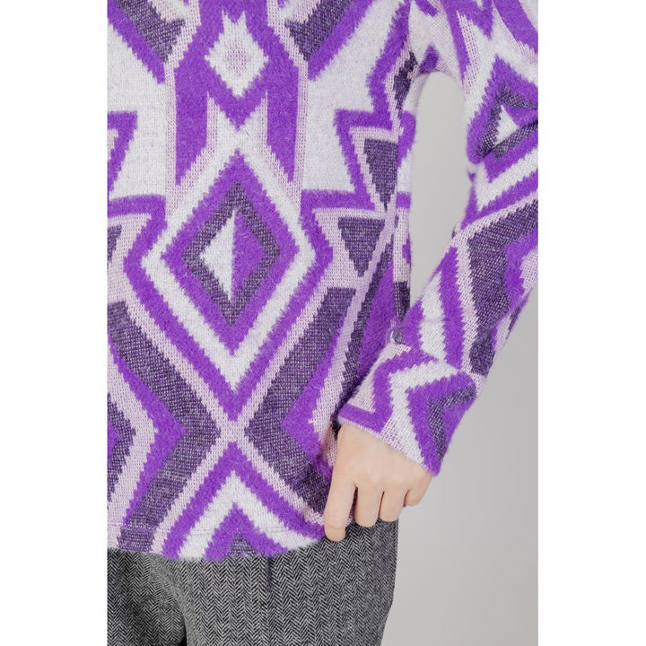 Purple Polyamide Sweater