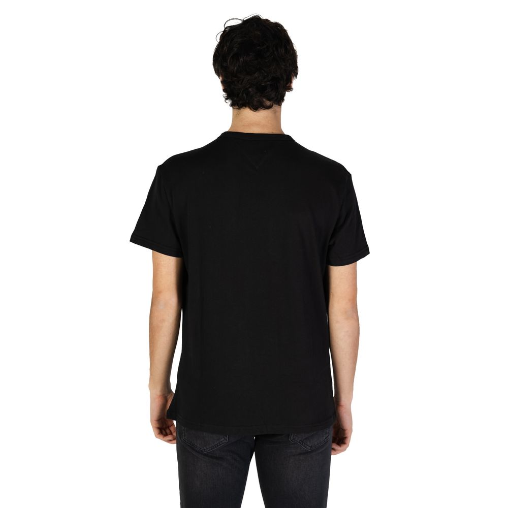 Black Cotton Rigenerato T-Shirt