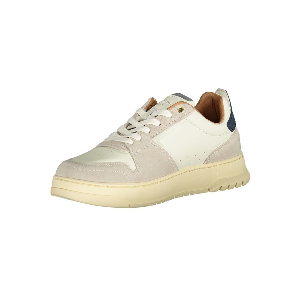 White Polyester Sneaker