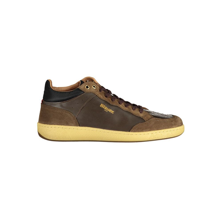 Brown Polyester Sneaker