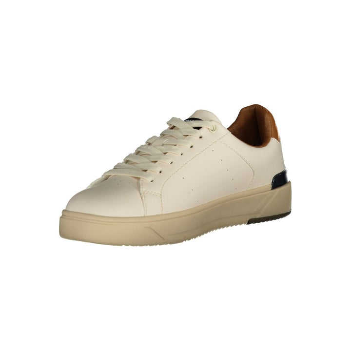 White Polyester Sneaker