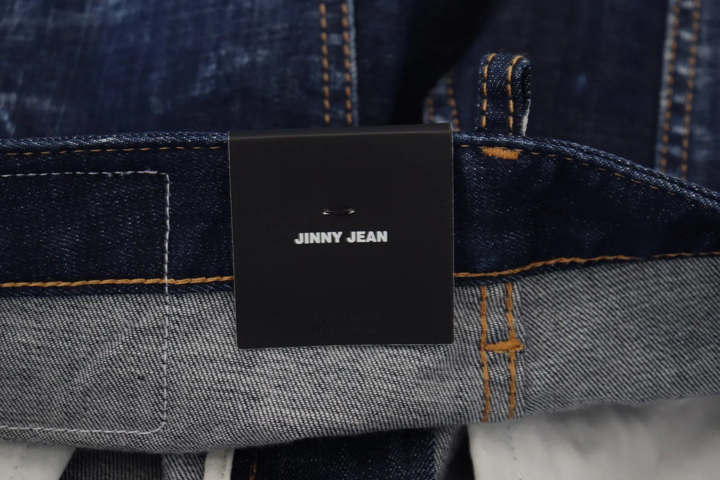 Blue Cotton High Waist Wide Leg Denim Jinny Jeans