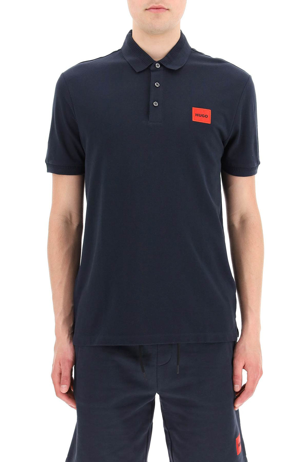 logo patch polo shirt-1